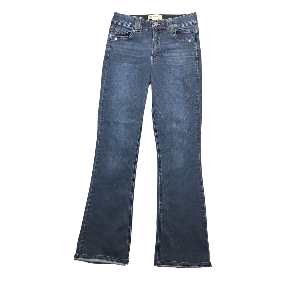 Democracy Jeans Womens 8 Blue Medium‎ Wash Ab Technology Bootcut Stretch Denim